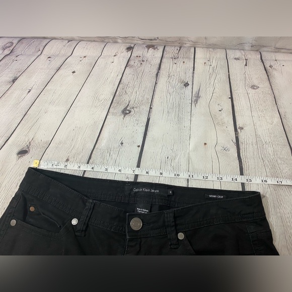 Calvin Klein Black Skinny Crop Jeans Womens Size 10 - Picture 7 of 7